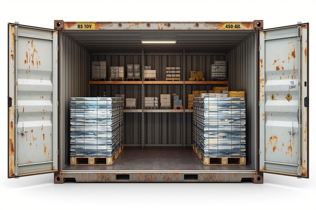 10ft Container Turned Into a Storage - Four Sons Logistics