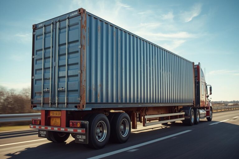 53ft Container Used for Long-Haul Trucking - Four Sons Logistics